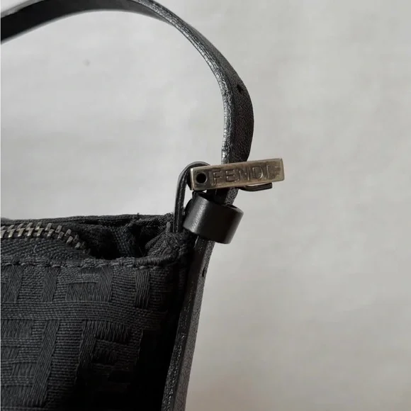 SOLD!!!! Fendi Black Monogram Shoulder Bag - Picture 3 of 5
